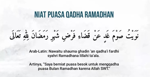 niat puasa qadha ramadhan